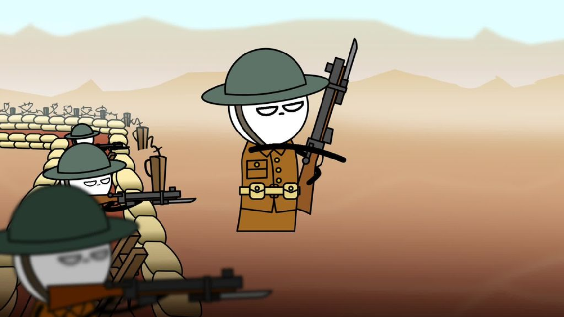 War style animation